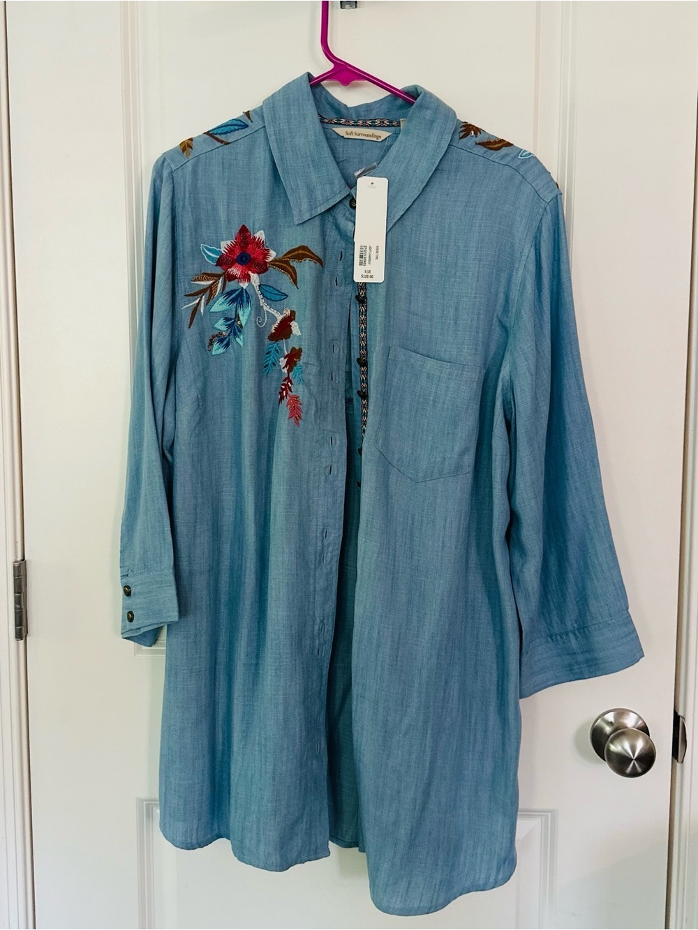 Soft Surroundings Aveline Tencel™ Tunic - XL (18) NWT MSRP $120 - Picture 6 of 7